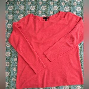Eileen Fisher Coral merino sweater sz M